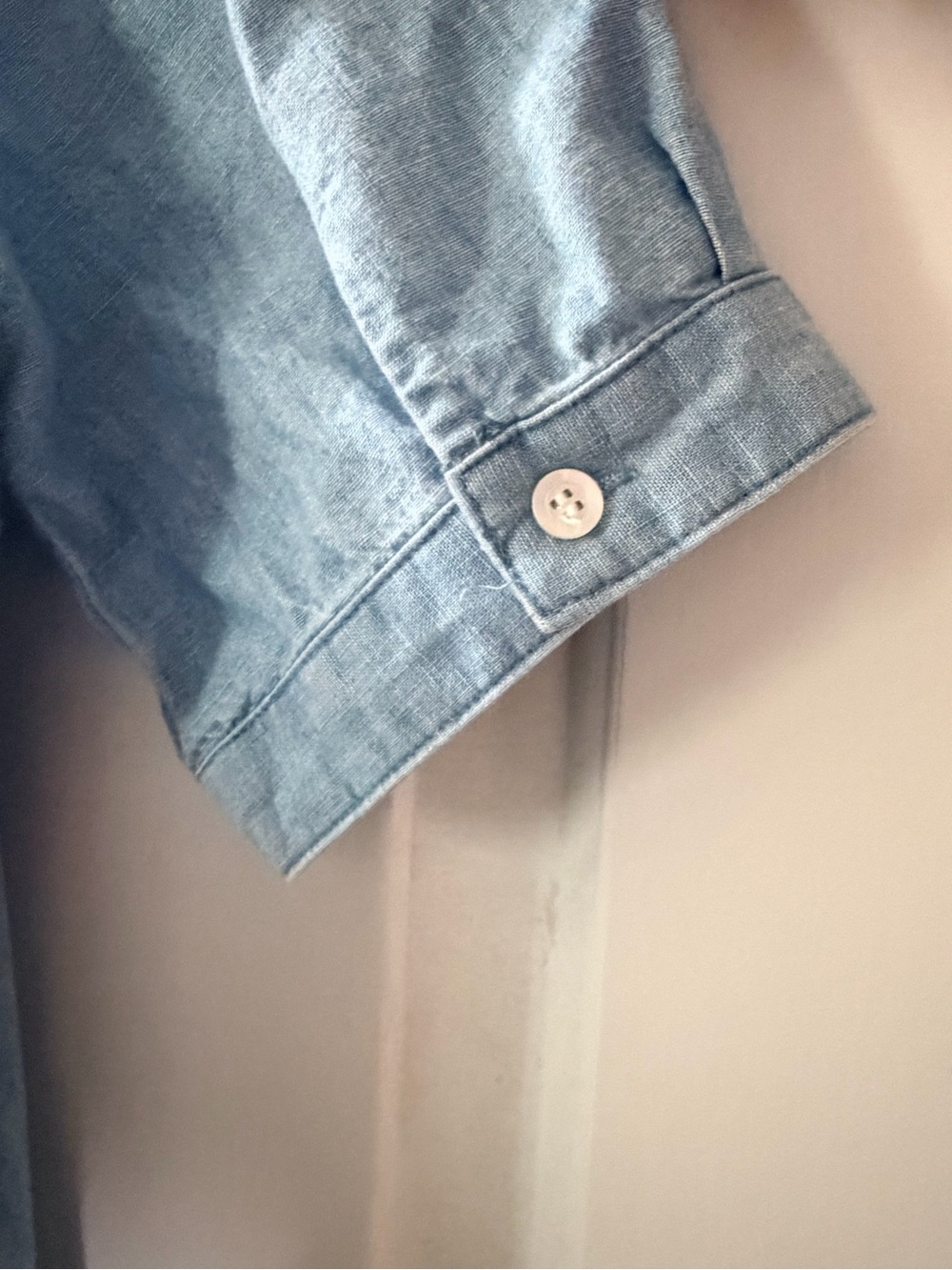 J. McLaughlin Arissa Light Blue Linen-Blend Dress. Size Small. - Picture 6 of 13